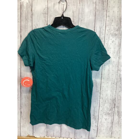 Guru Active Women's Teal Vintage Crew Short Sleeved T-Shirt Cotton Blend Size XS - Picture 2 of 5